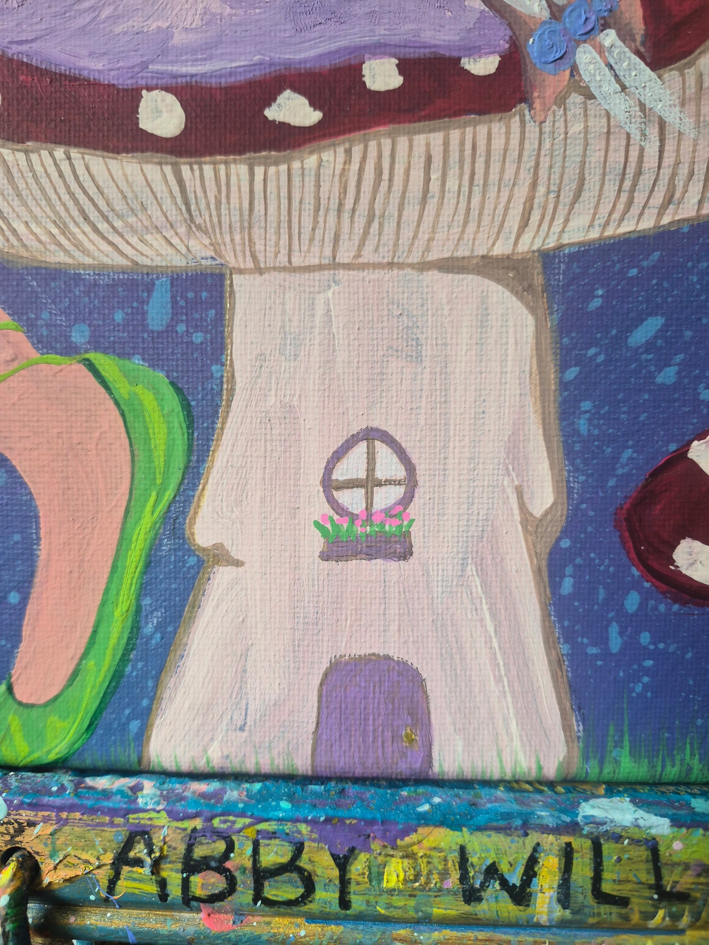 "Fairy Taking A Break" Original Canvas Painting