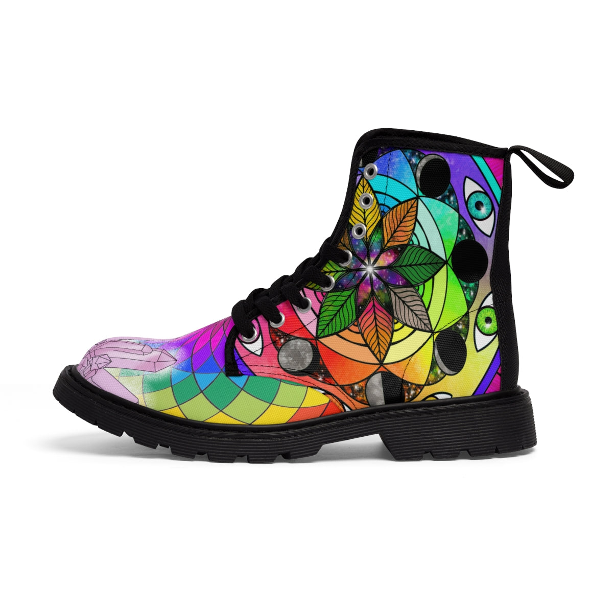 Women’s Rainbow Sacred Geometry Cosmic Boots