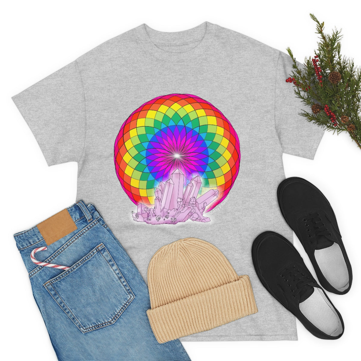 Crystal Mandala Cotton Shirt