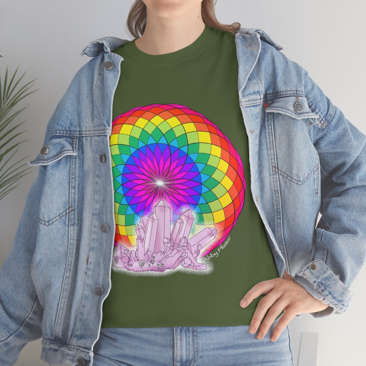 Crystal Mandala Cotton Shirt