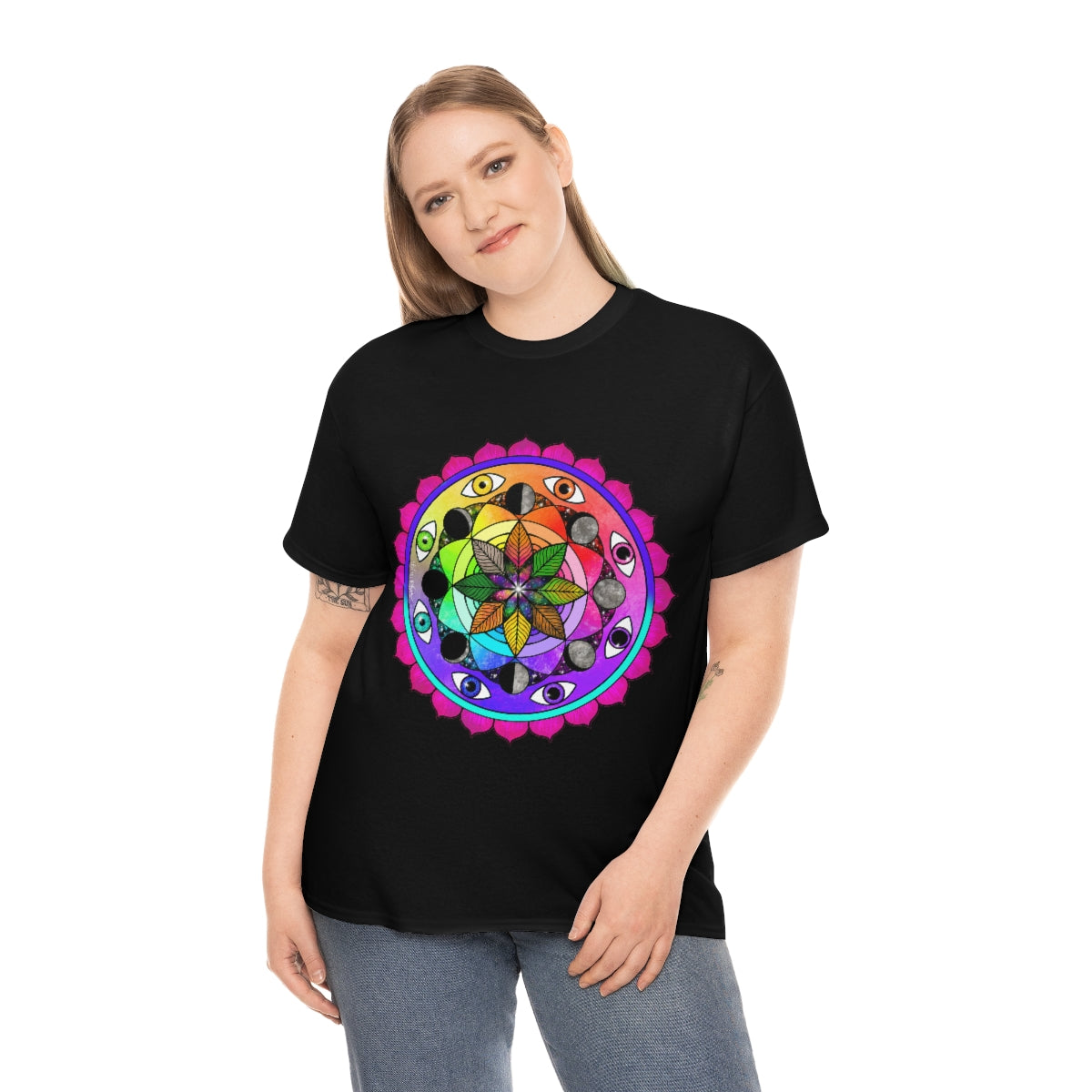 Rainbow Vision Mandala Cotton Shirt