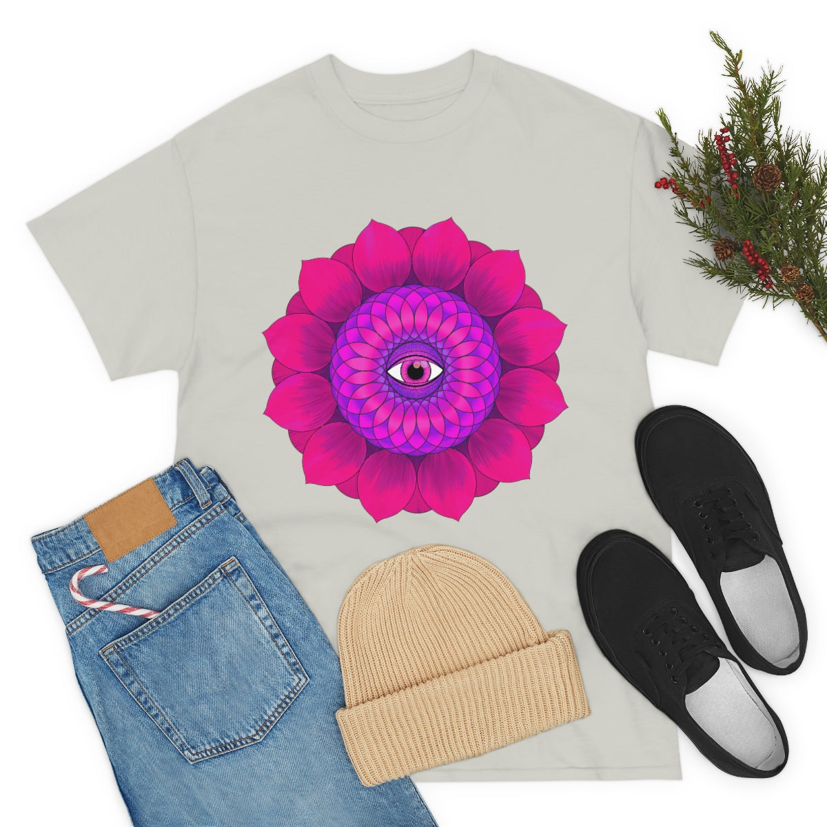 Mystic Pink Flower Cotton Shirt