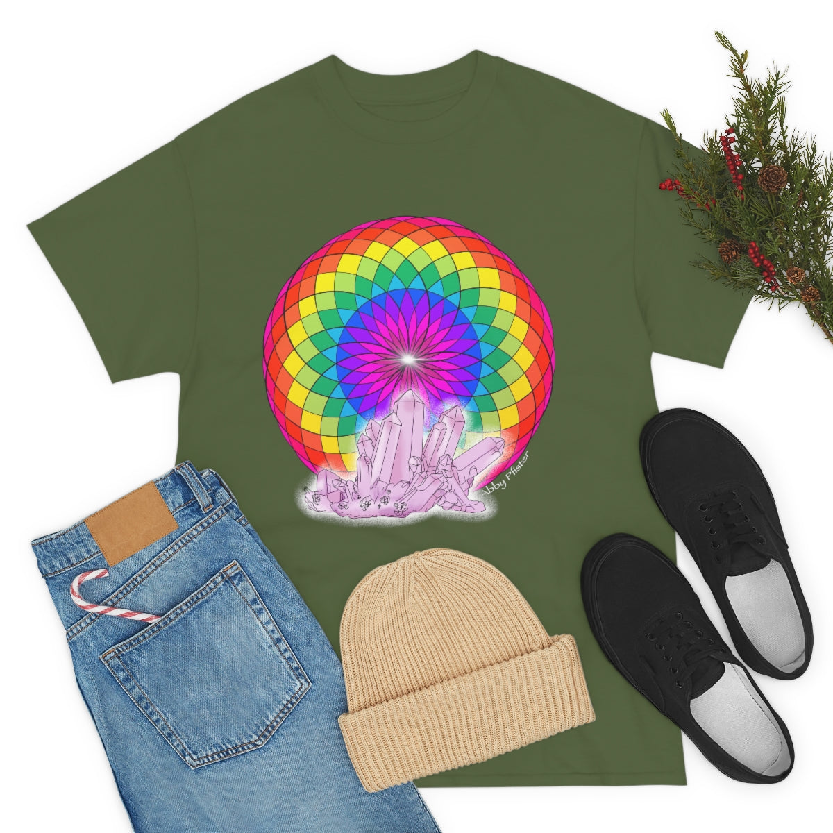 Crystal Mandala Cotton Shirt