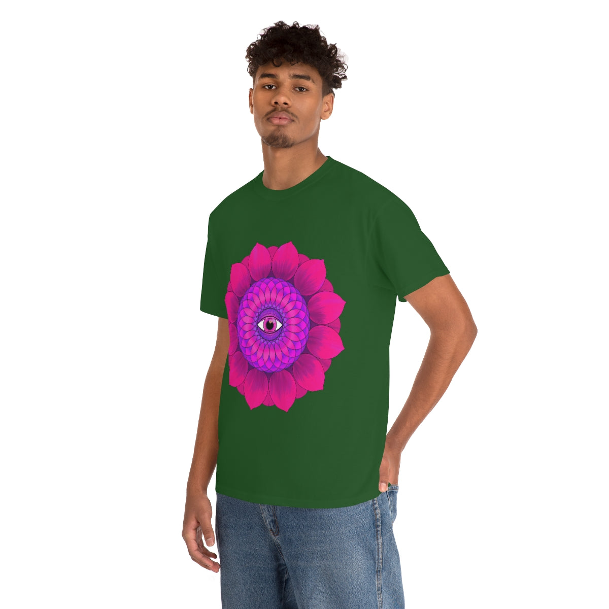 Mystic Pink Flower Cotton Shirt