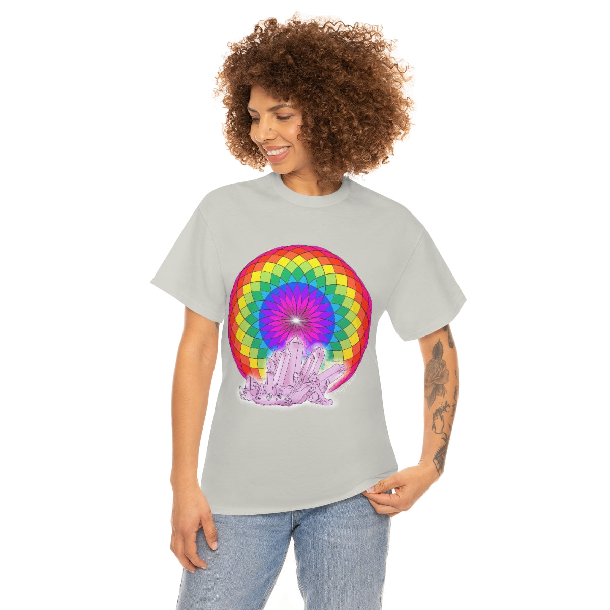 Crystal Mandala Cotton Shirt