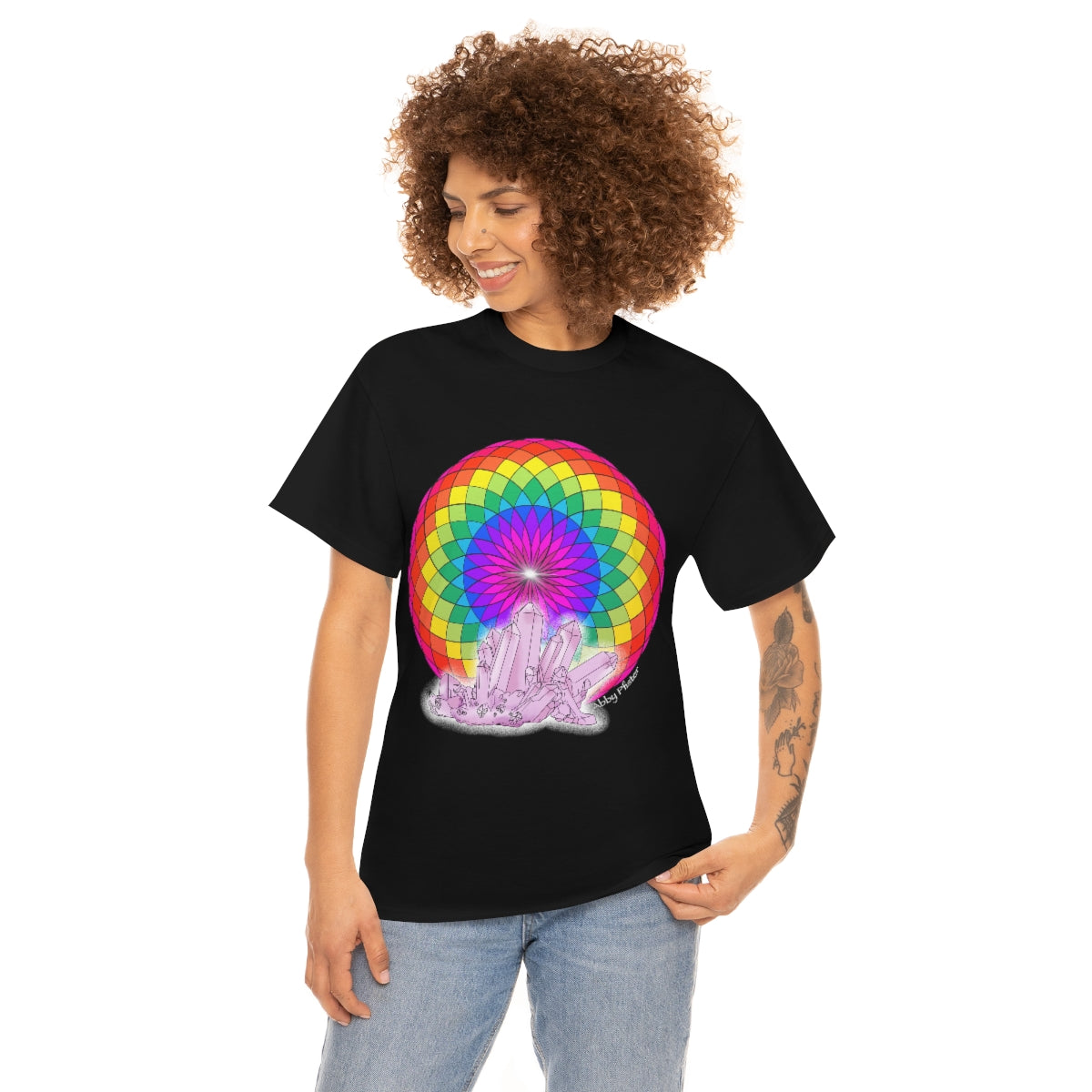 Crystal Mandala Cotton Shirt