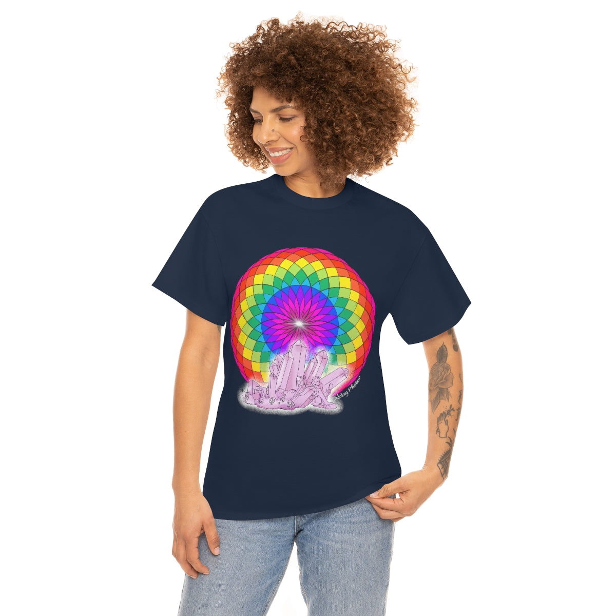 Crystal Mandala Cotton Shirt