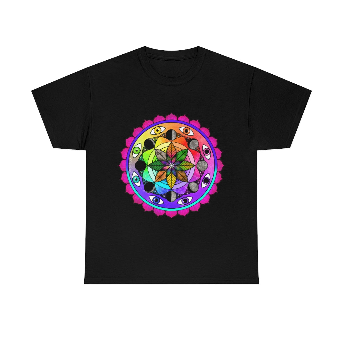 Rainbow Vision Mandala Cotton Shirt