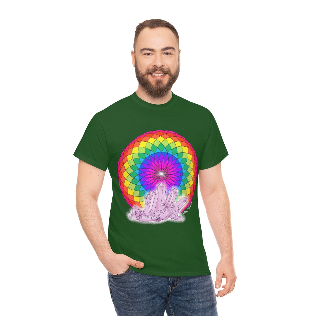 Crystal Mandala Cotton Shirt