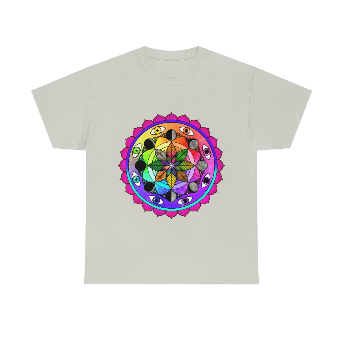 Rainbow Vision Mandala Cotton Shirt