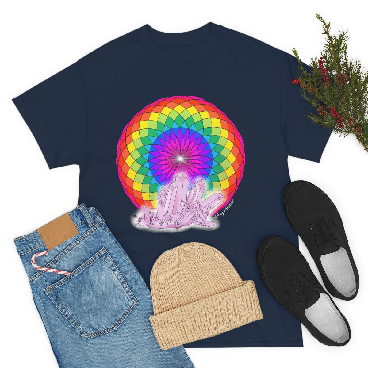 Crystal Mandala Cotton Shirt