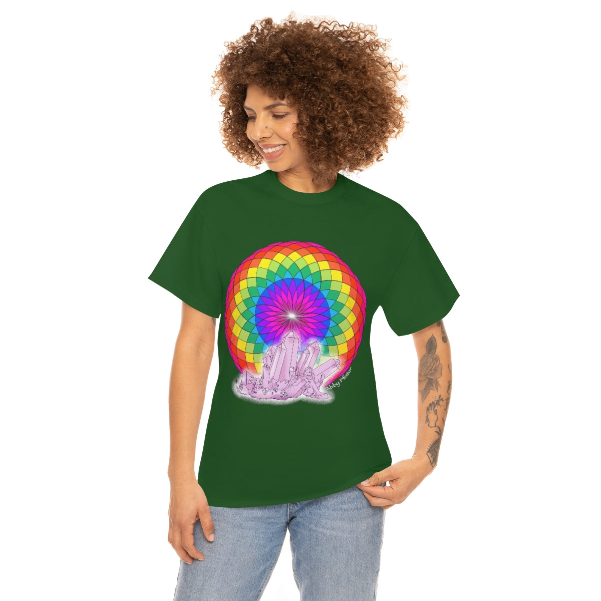 Crystal Mandala Cotton Shirt