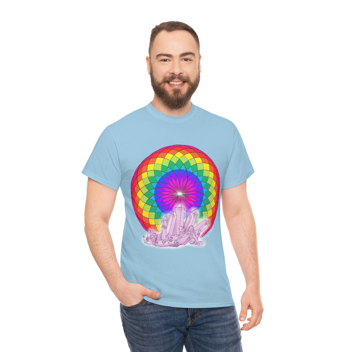 Crystal Mandala Cotton Shirt