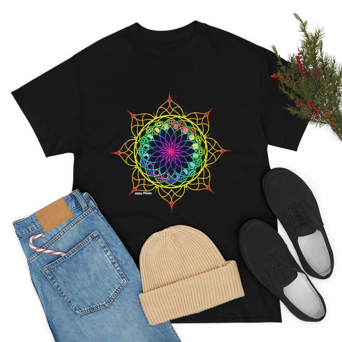 Moon Visions Mandala Cotton Shirt