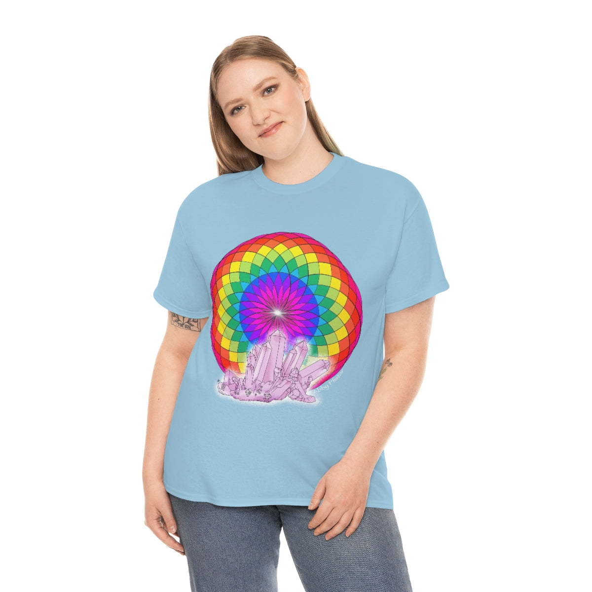 Crystal Mandala Cotton Shirt