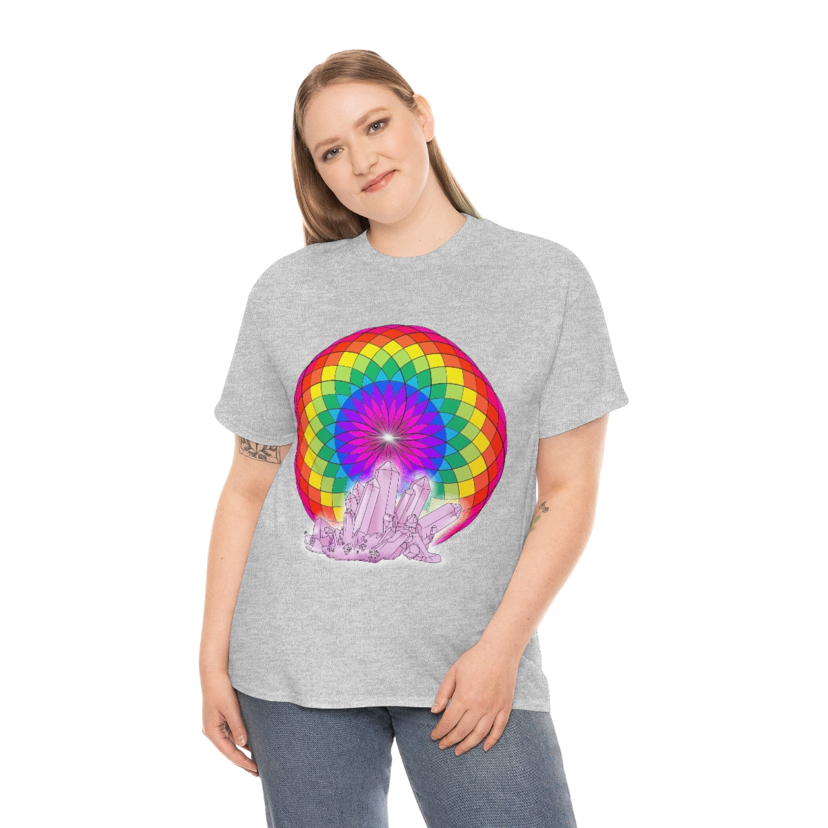 Crystal Mandala Cotton Shirt