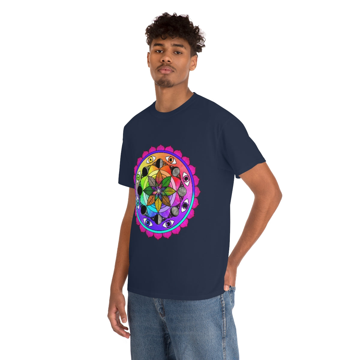 Rainbow Vision Mandala Cotton Shirt
