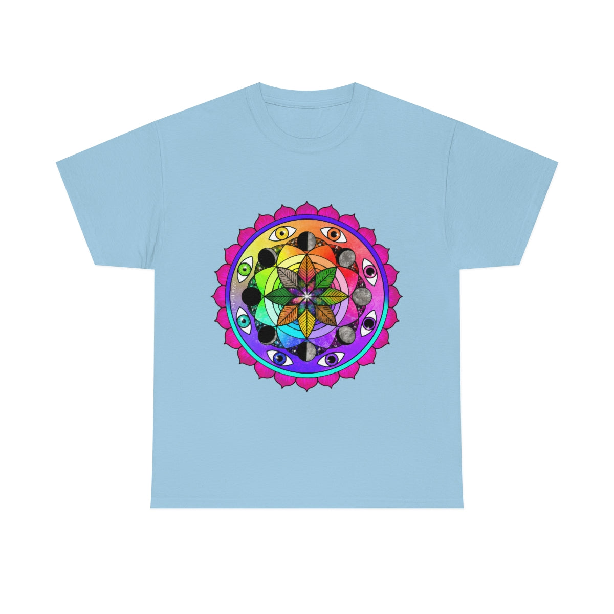 Rainbow Vision Mandala Cotton Shirt