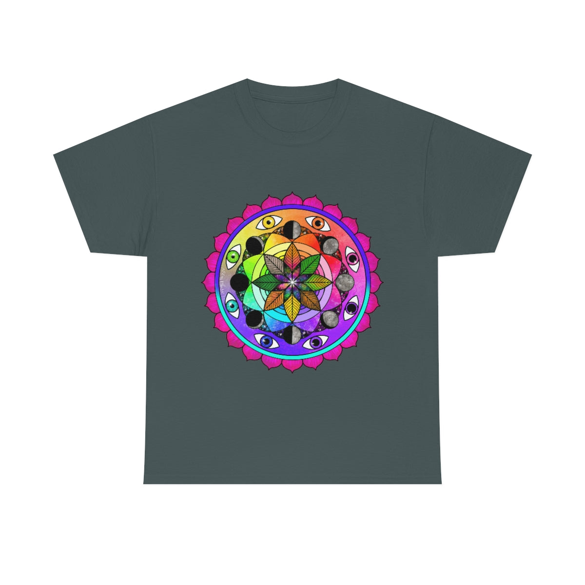 Rainbow Vision Mandala Cotton Shirt