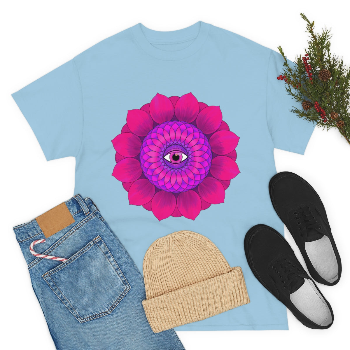 Mystic Pink Flower Cotton Shirt