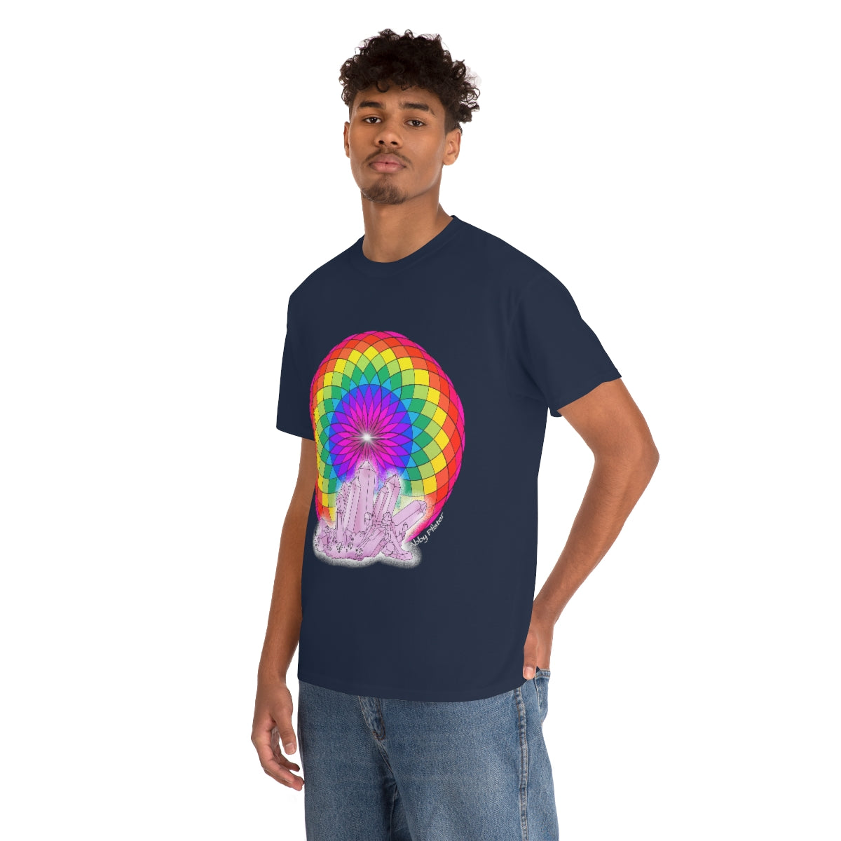 Crystal Mandala Cotton Shirt
