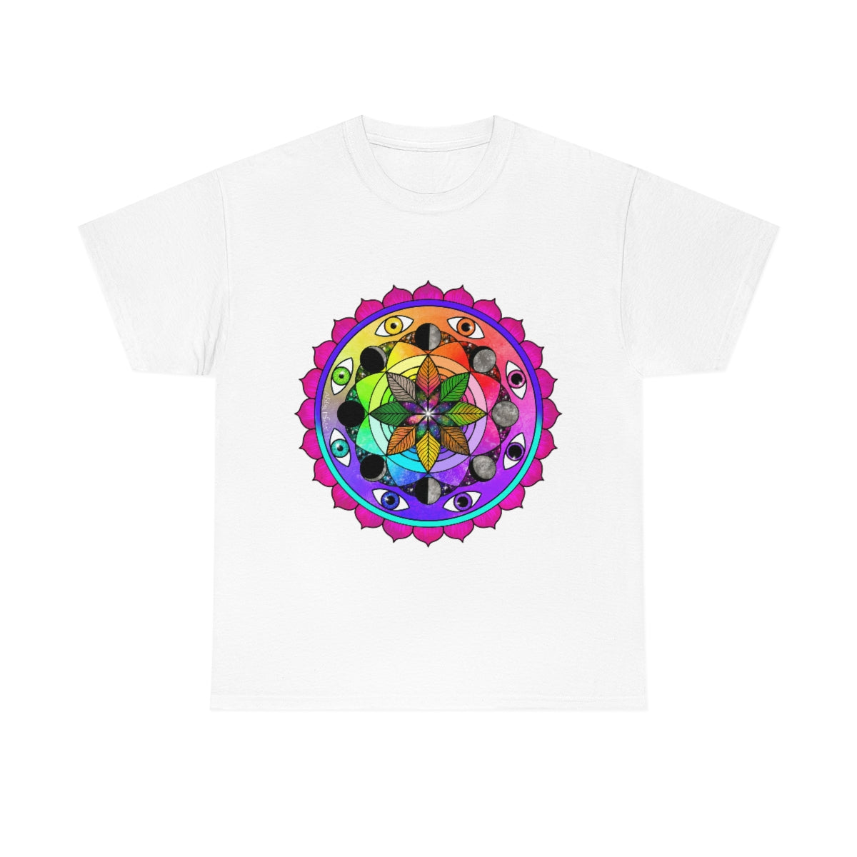 Rainbow Vision Mandala Cotton Shirt