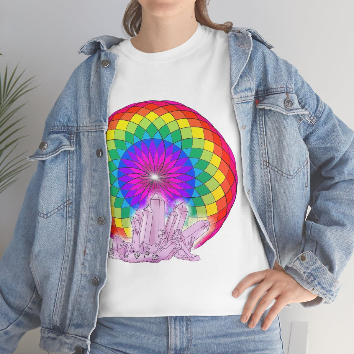 Crystal Mandala Cotton Shirt