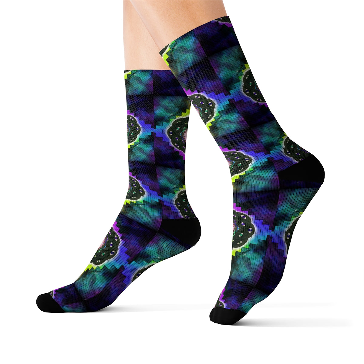 Geometric Cactus Socks