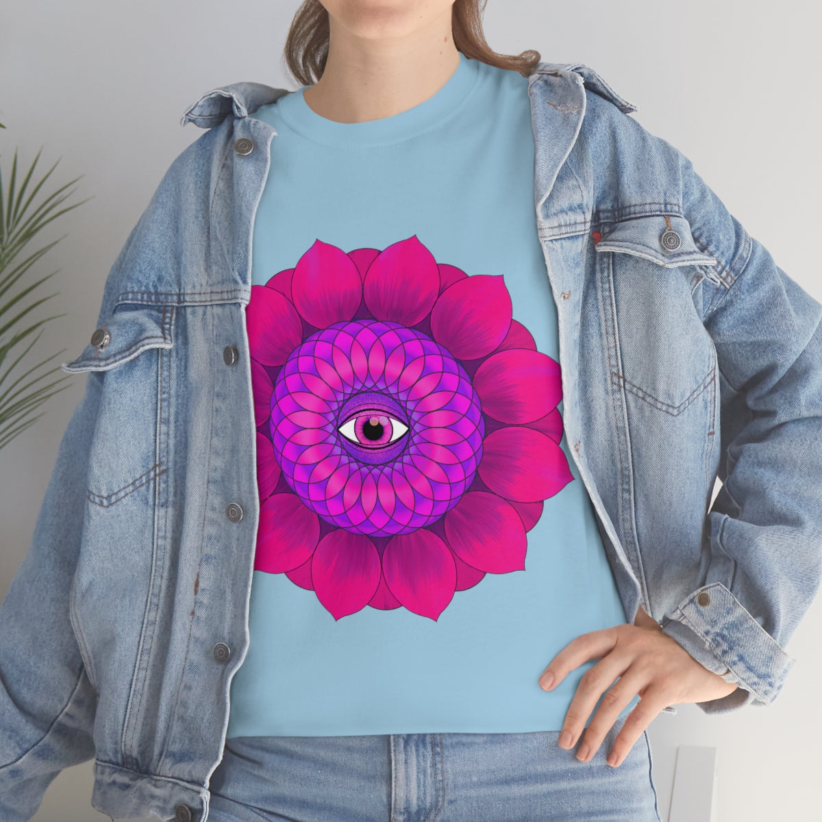 Mystic Pink Flower Cotton Shirt