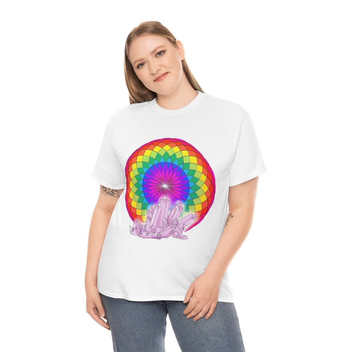 Crystal Mandala Cotton Shirt