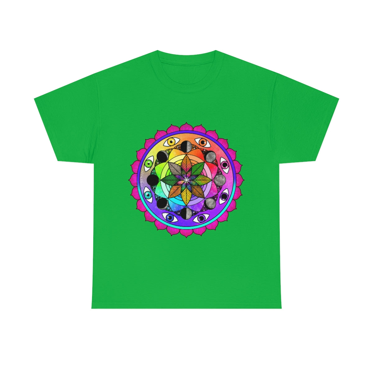 Rainbow Vision Mandala Cotton Shirt
