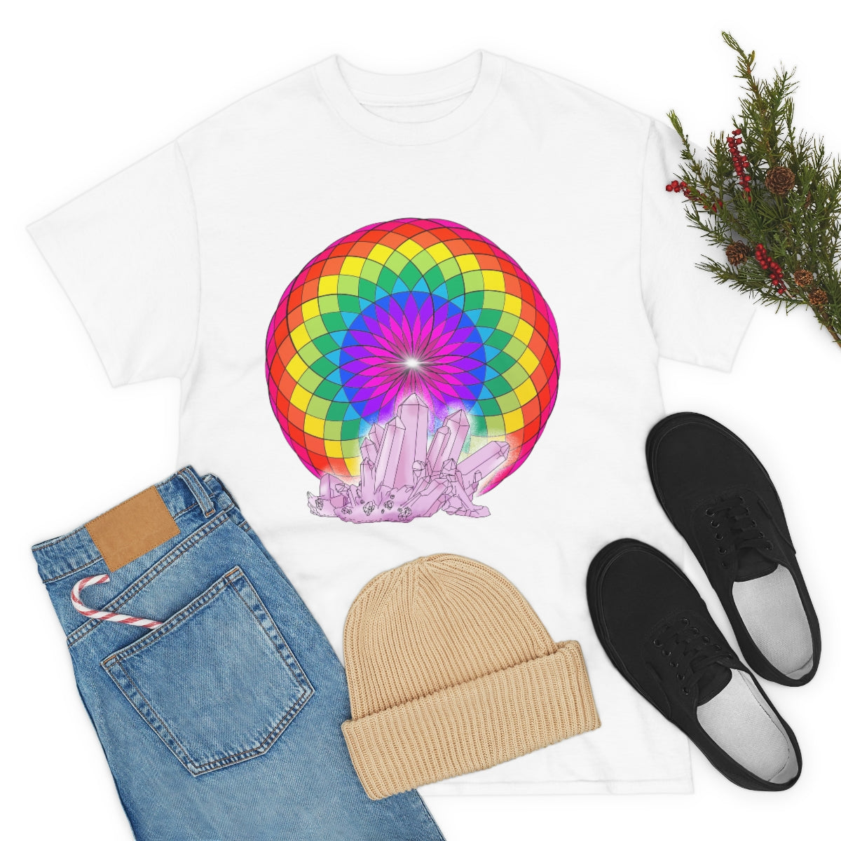 Crystal Mandala Cotton Shirt