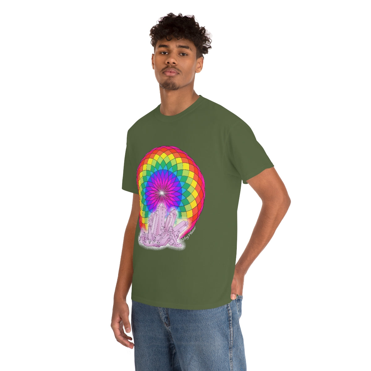 Crystal Mandala Cotton Shirt