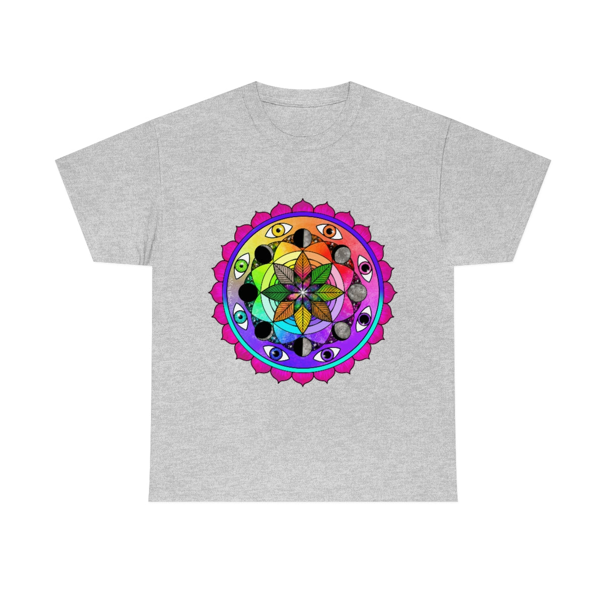 Rainbow Vision Mandala Cotton Shirt