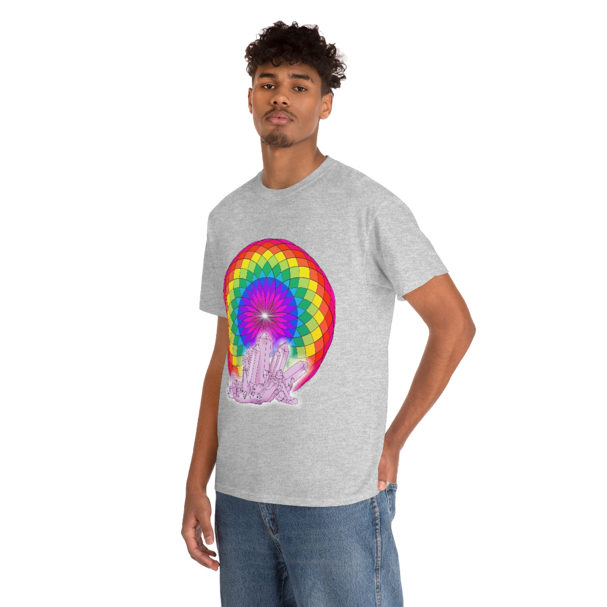 Crystal Mandala Cotton Shirt