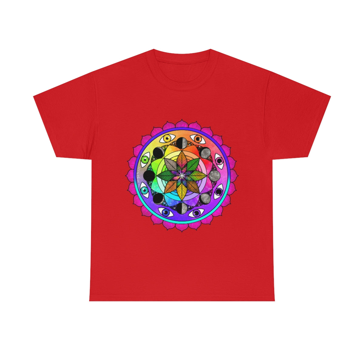 Rainbow Vision Mandala Cotton Shirt