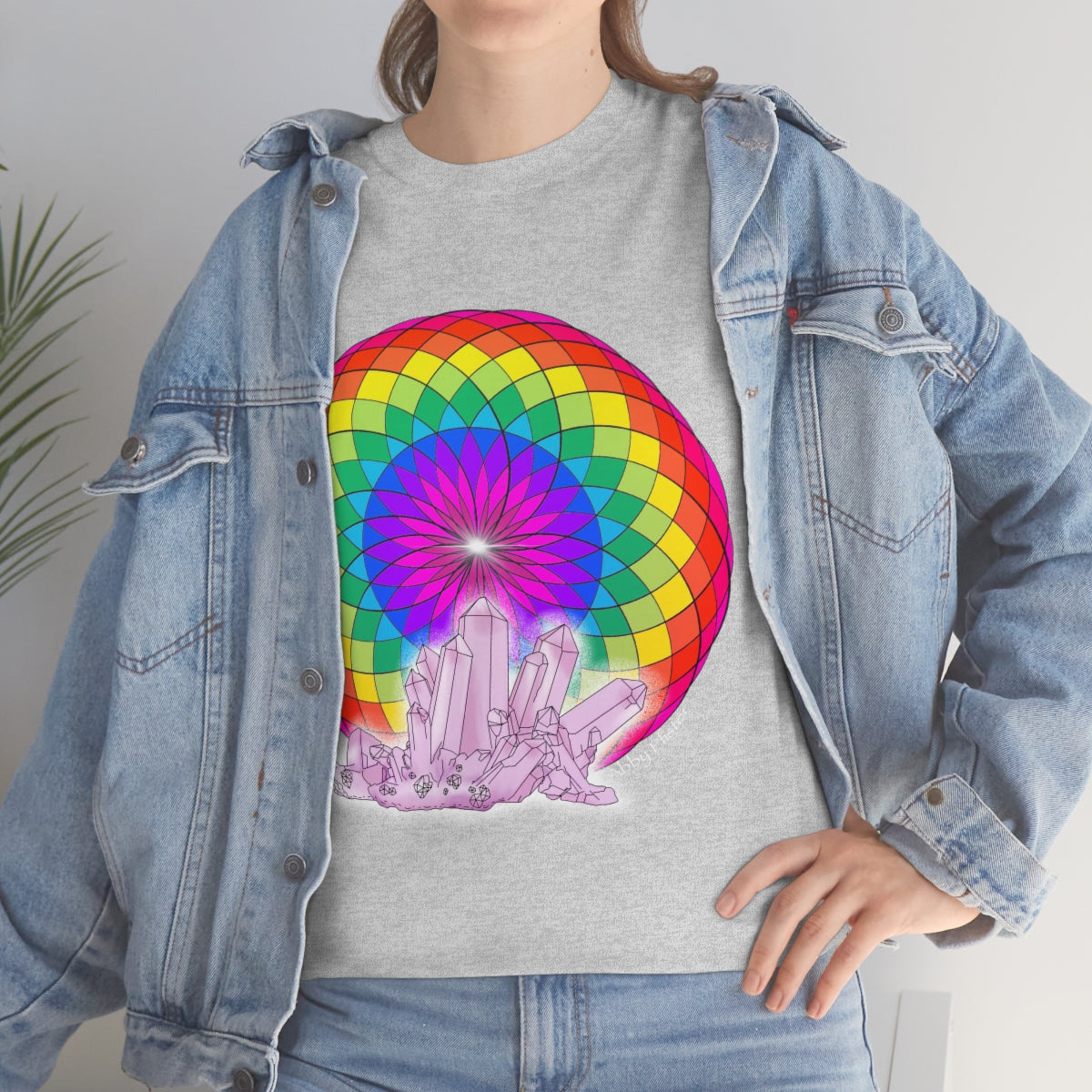Crystal Mandala Cotton Shirt