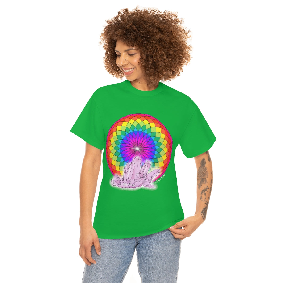 Crystal Mandala Cotton Shirt