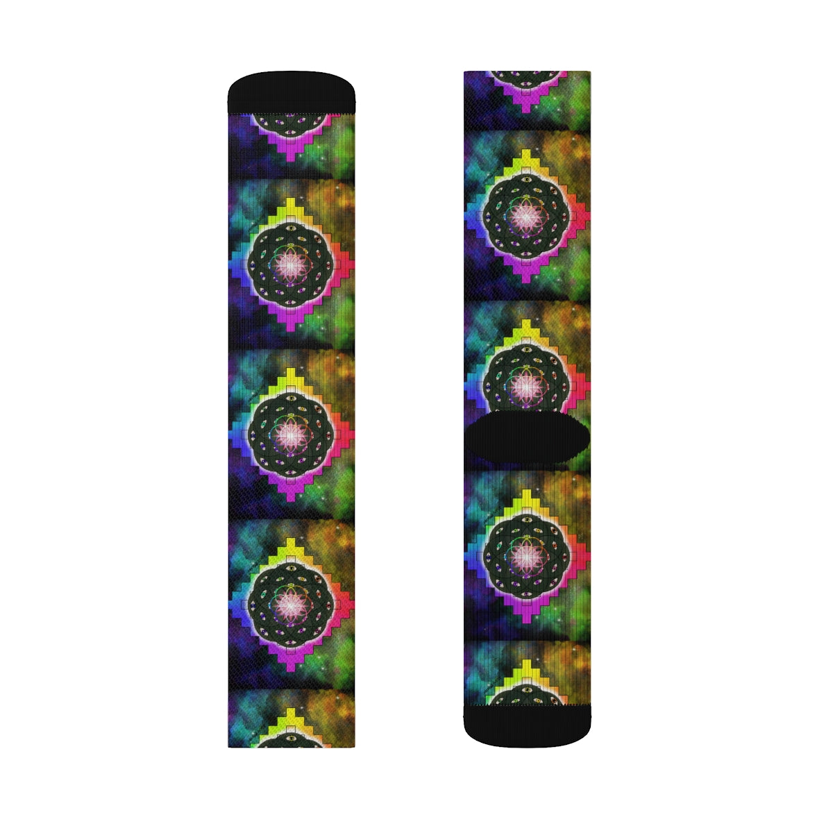 Geometric Cactus Socks