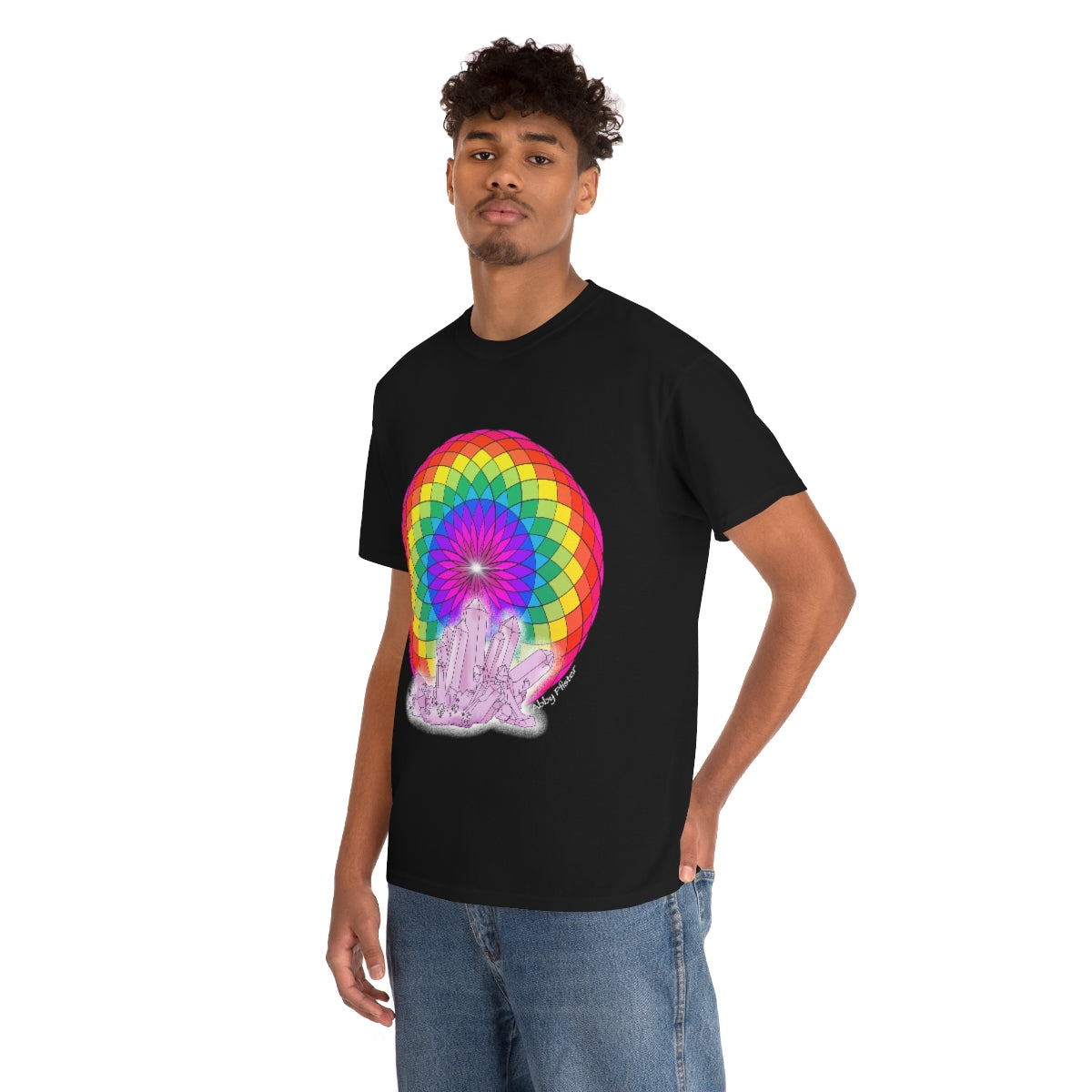 Crystal Mandala Cotton Shirt