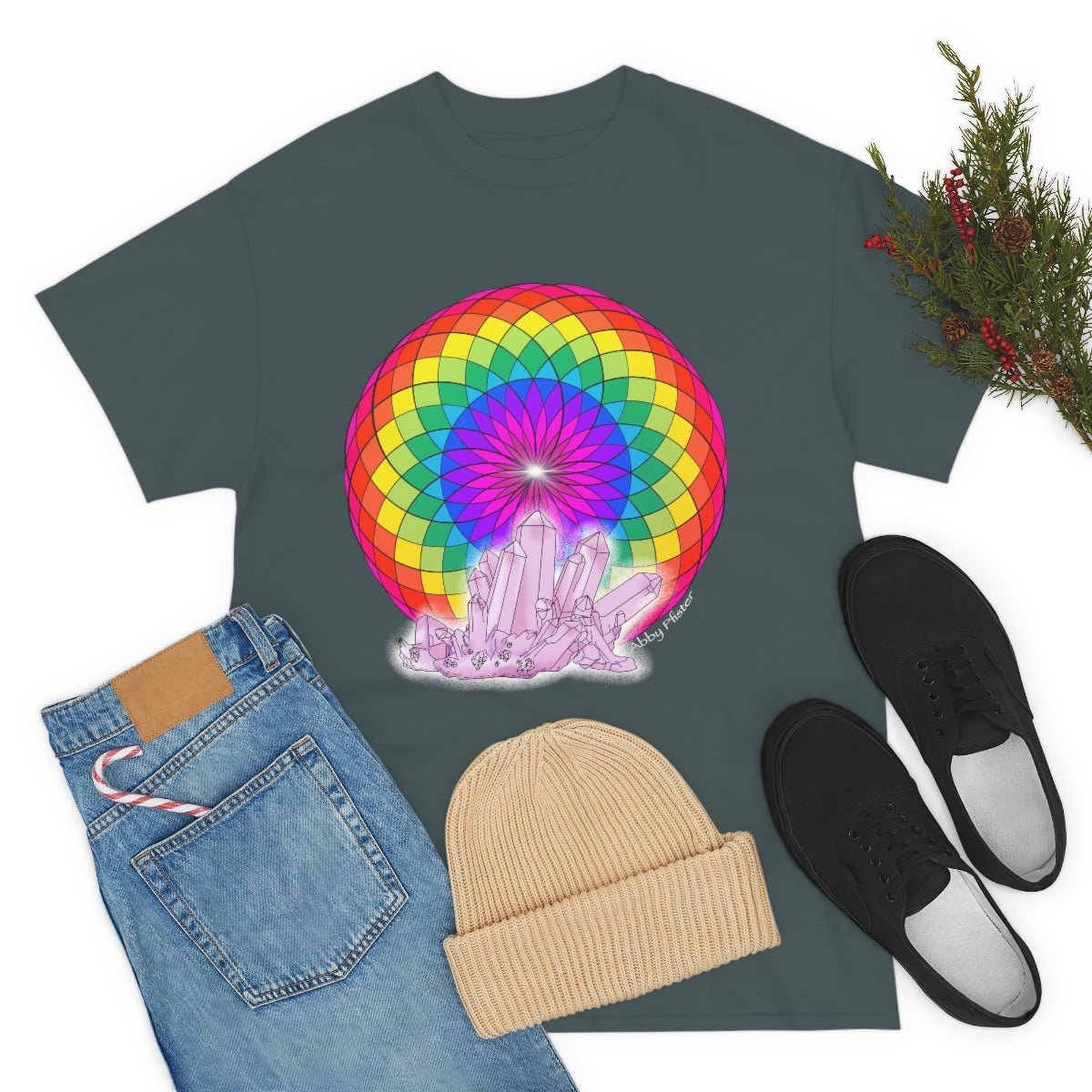 Crystal Mandala Cotton Shirt