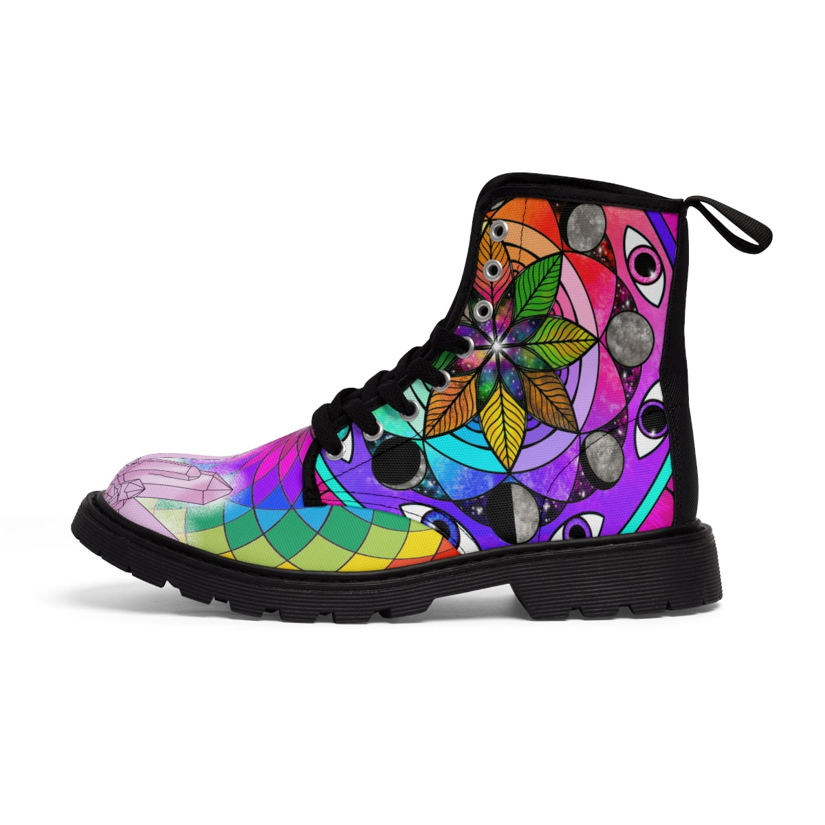 Women’s Rainbow Sacred Geometry Cosmic Boots