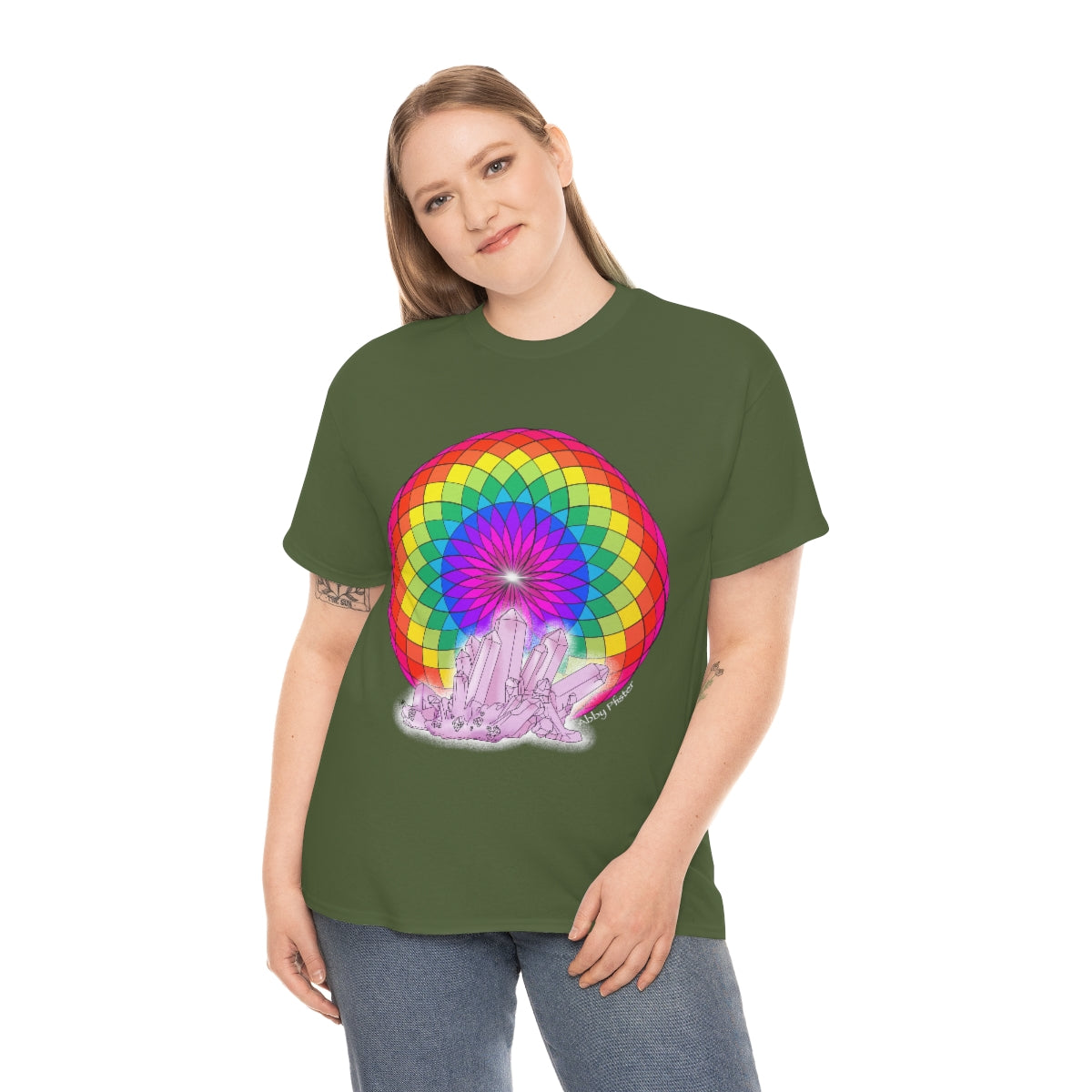 Crystal Mandala Cotton Shirt