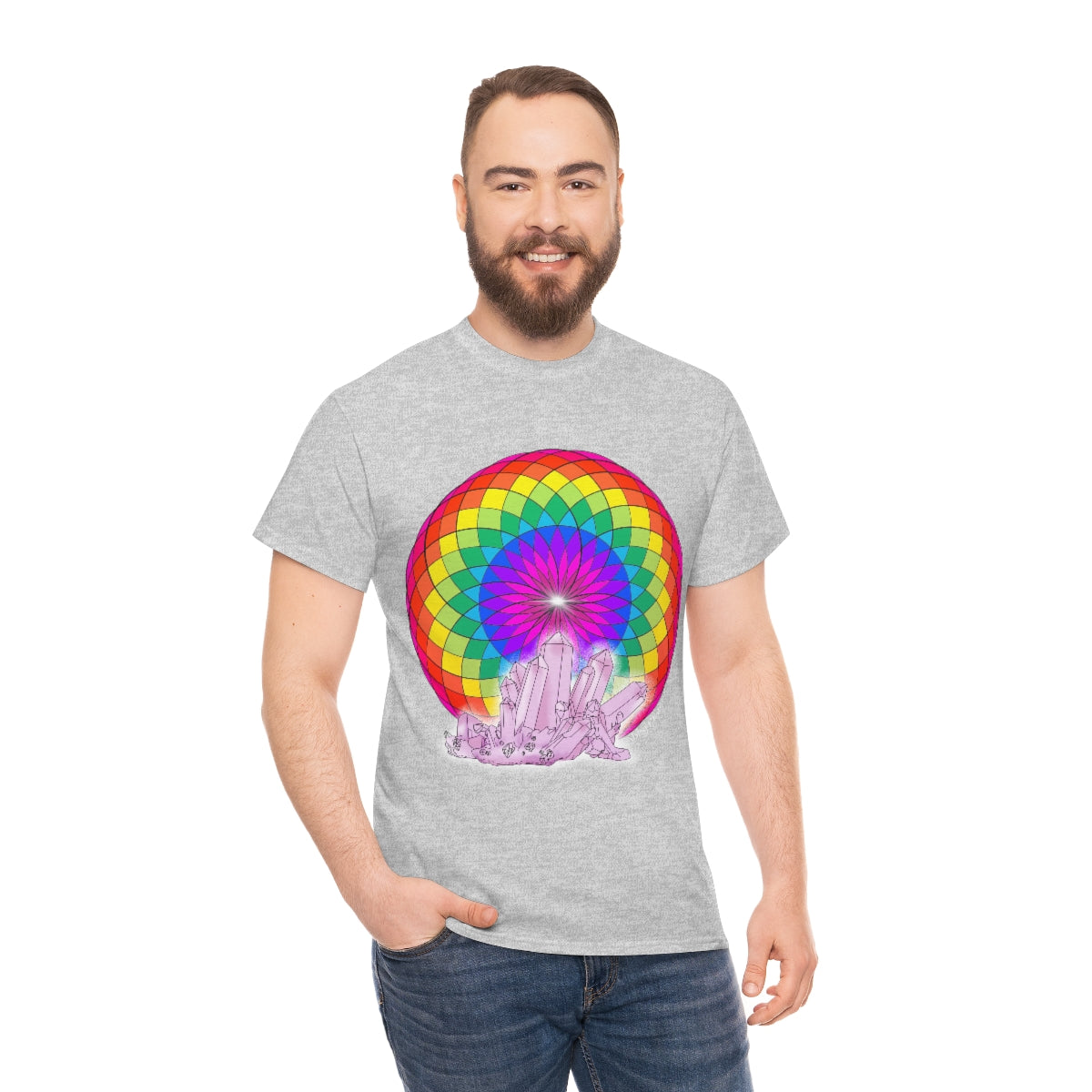 Crystal Mandala Cotton Shirt