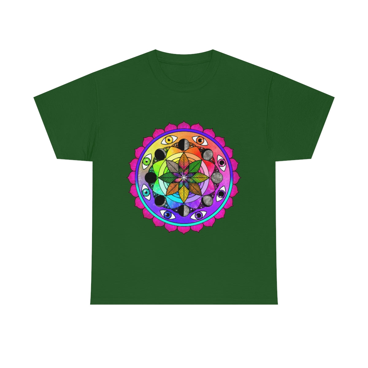 Rainbow Vision Mandala Cotton Shirt