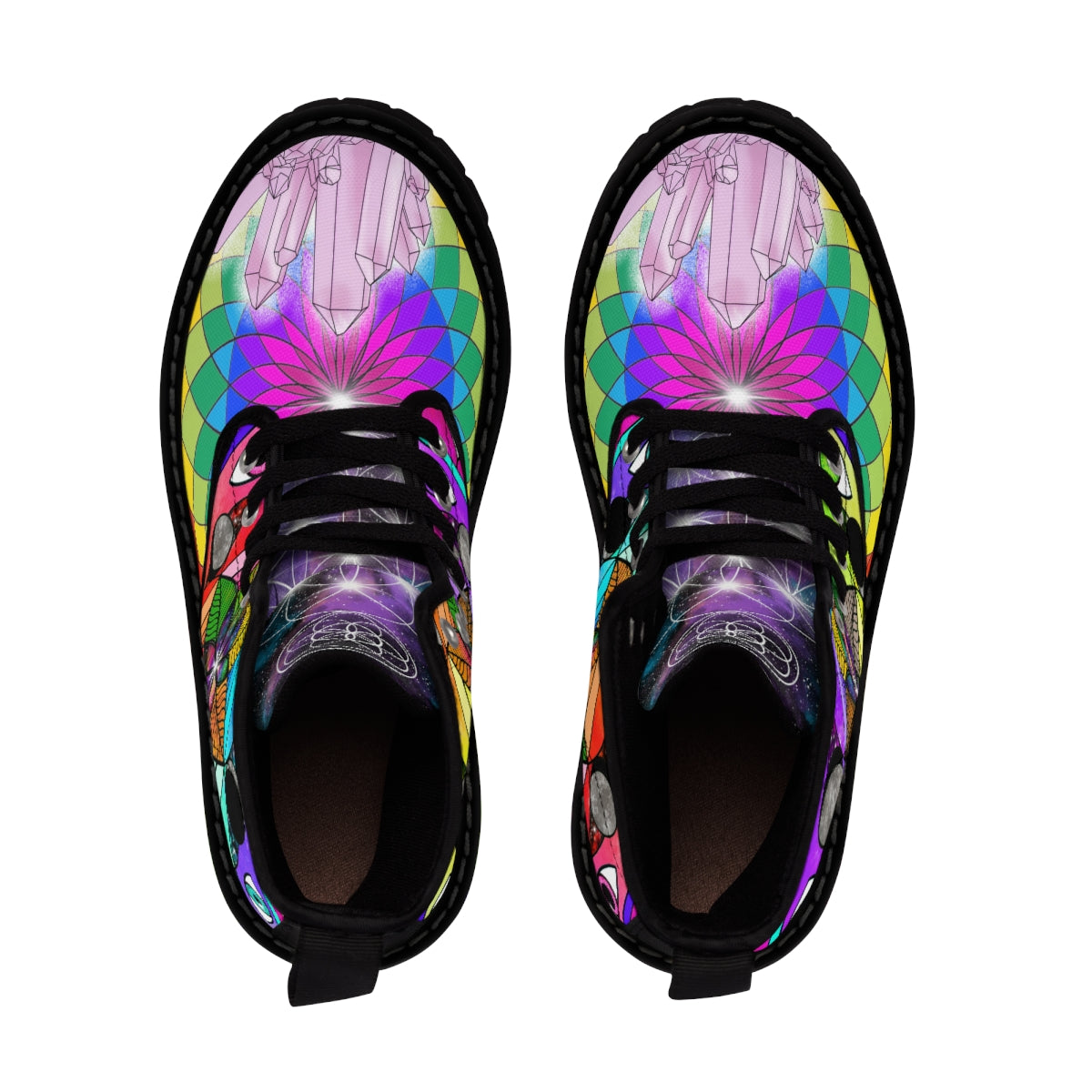 Women’s Rainbow Sacred Geometry Cosmic Boots
