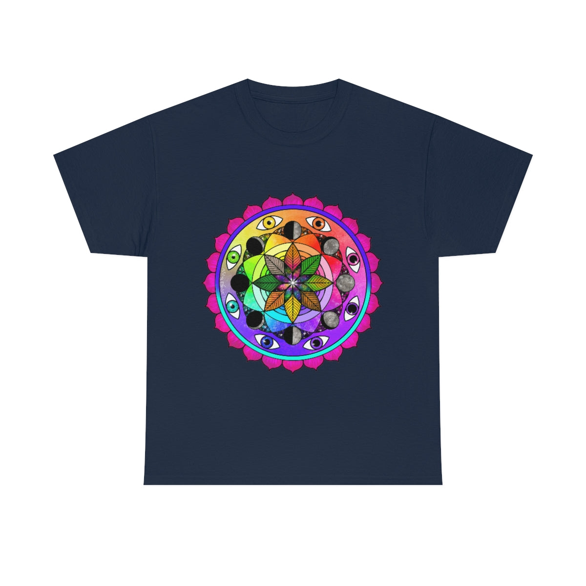 Rainbow Vision Mandala Cotton Shirt