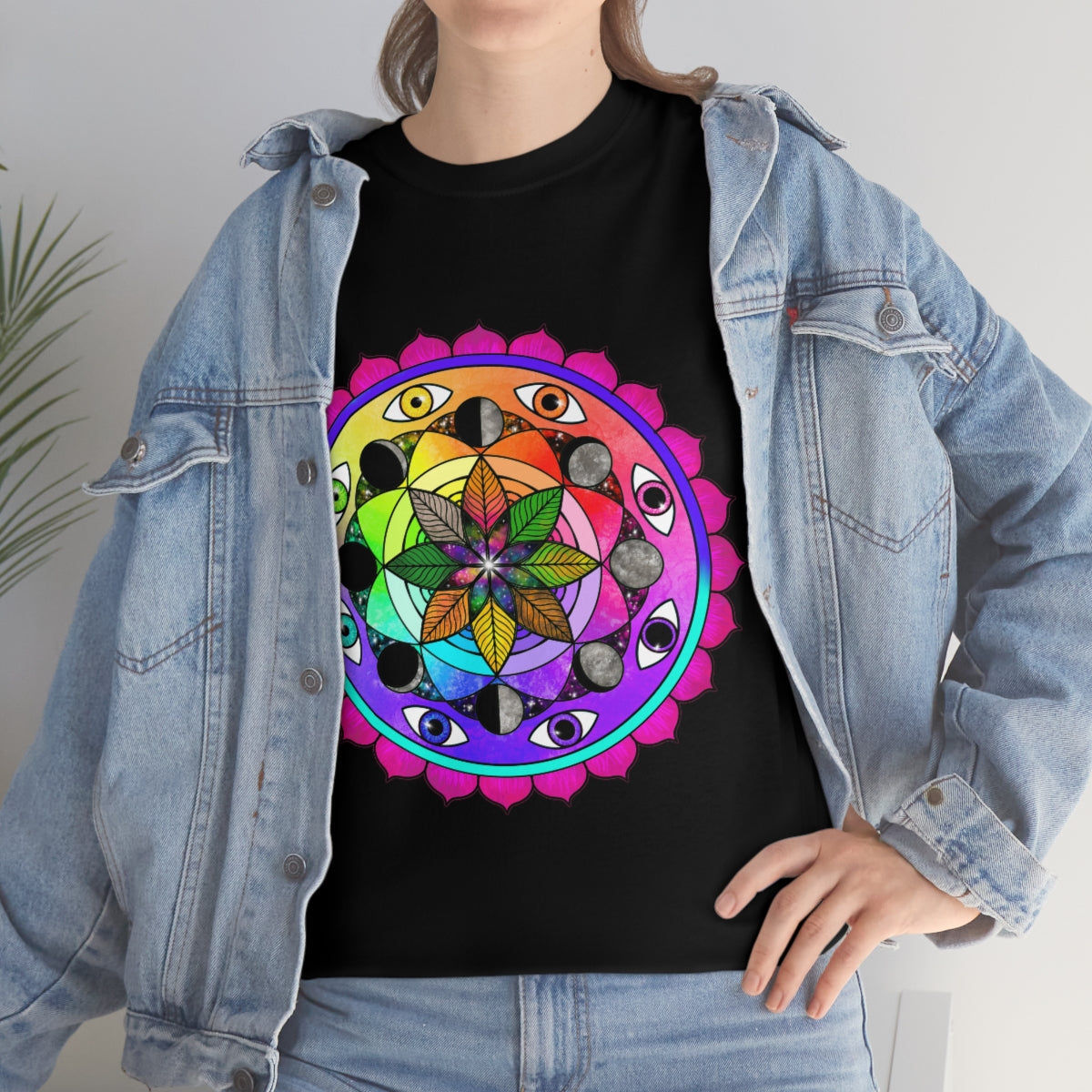 Rainbow Vision Mandala Cotton Shirt