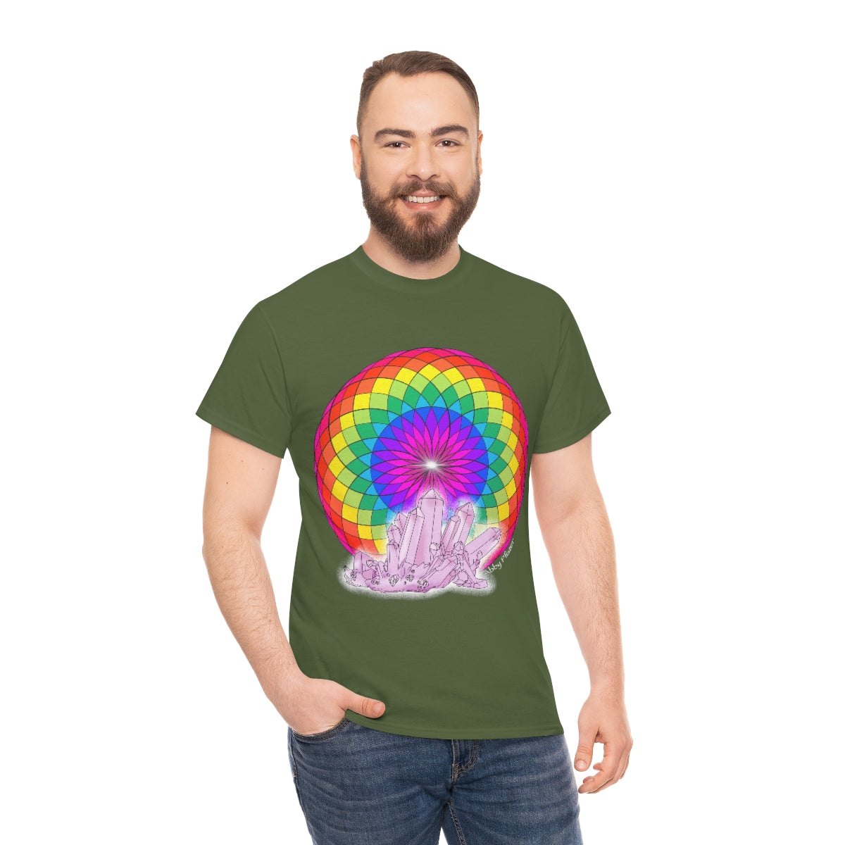 Crystal Mandala Cotton Shirt