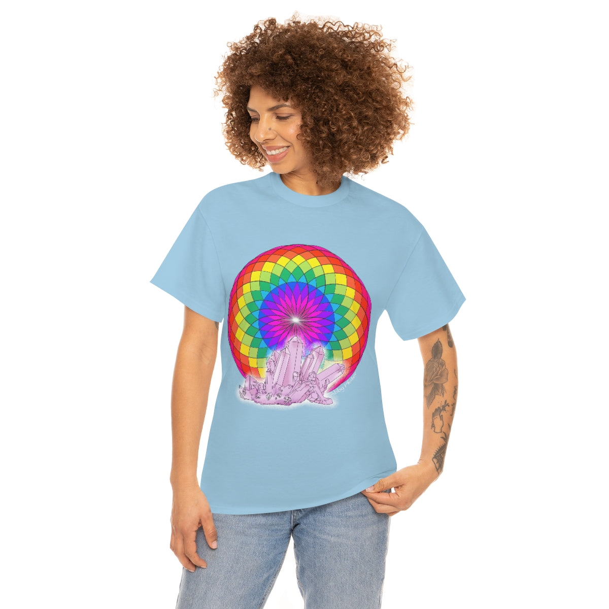 Crystal Mandala Cotton Shirt